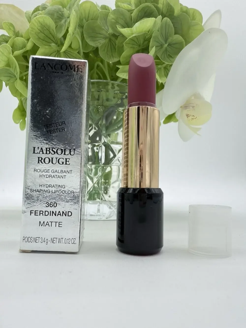 Lancome L’ABSOLU ROUGE Lipcolor 360 FERDINAND Matte Clear Cap